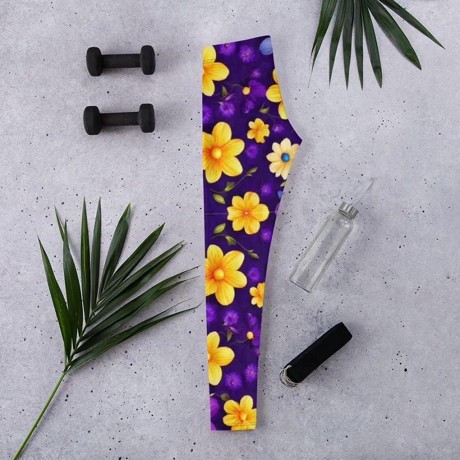 Leggings – Multi-Color Flowers Print for Vibrant & Playful Style product image (2)