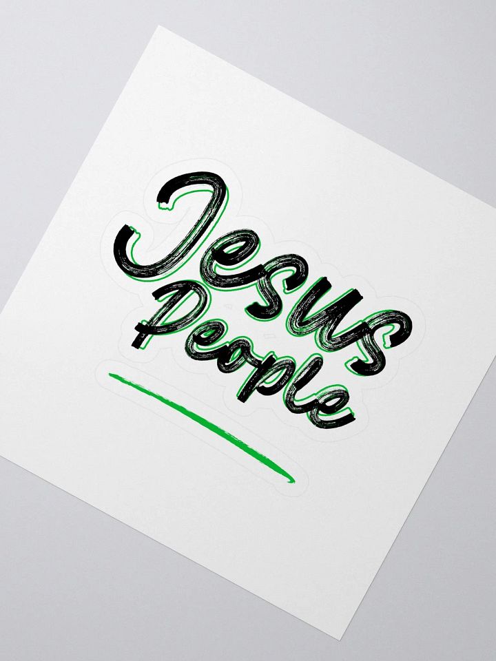 JESUS PEOPLE Kiss Cut Stickers Black product image (2)