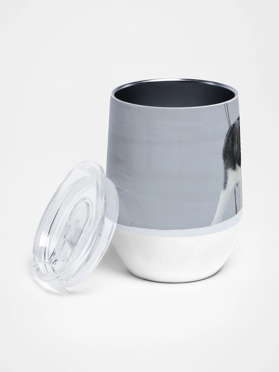 Wine Tumbler - Blue Eye Siberian Husky in the Snow product image (3)
