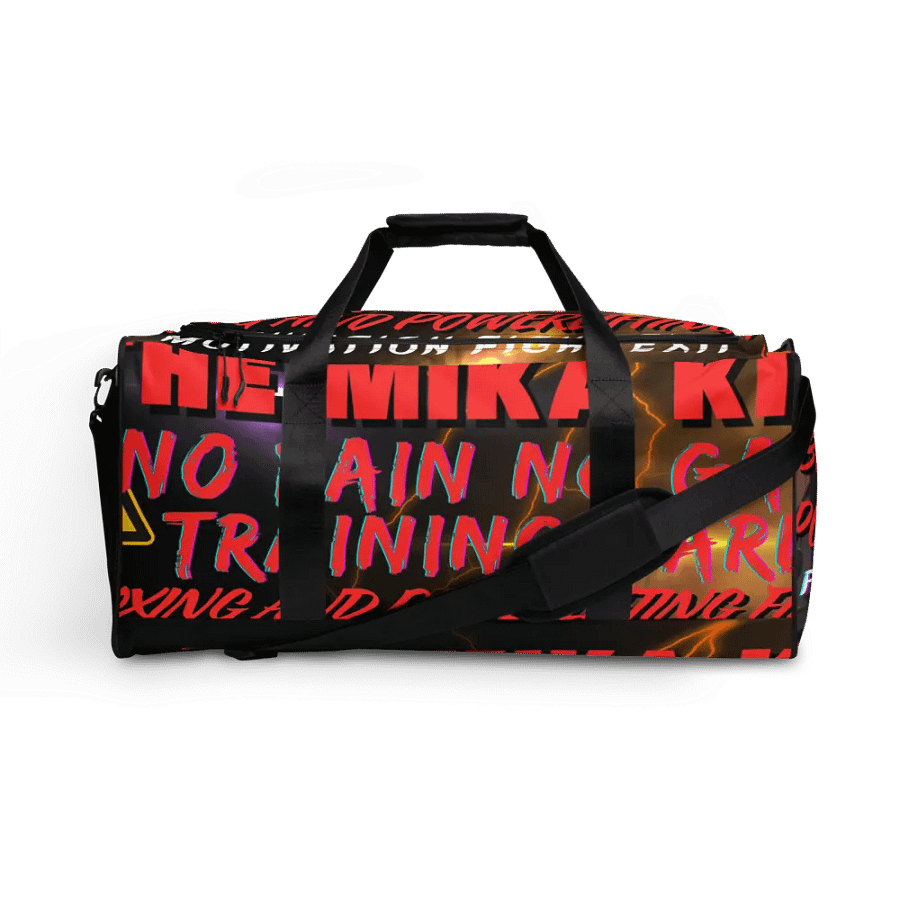 Bolsa de lona macuto sport para gimnasio deportes fitness boxeo By The Mika King Wear No Pain No Gain Training Hard Serie. product image (1)