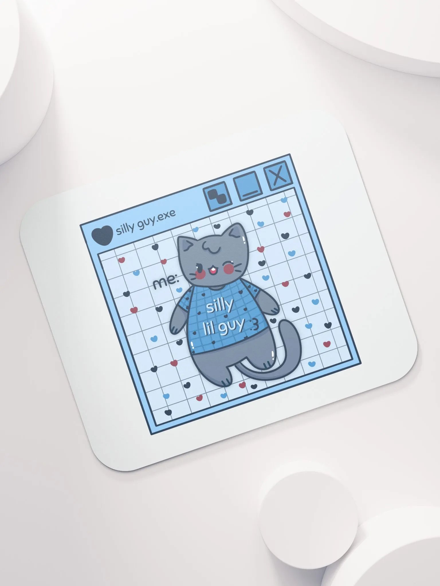 Silly Lil Guy Blue Mouse Mat product image (7)