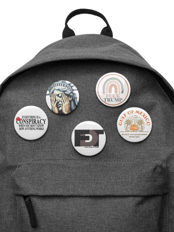 Democratic Political Smorgasbord Pack 4 Buttons Pins - Being Liberal product image (3)