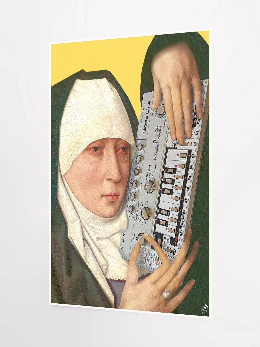 Mater Dolorosa meets Roland TB 303 by Frank Fonik, Techno EDM Matte Paper Poster product image (4)