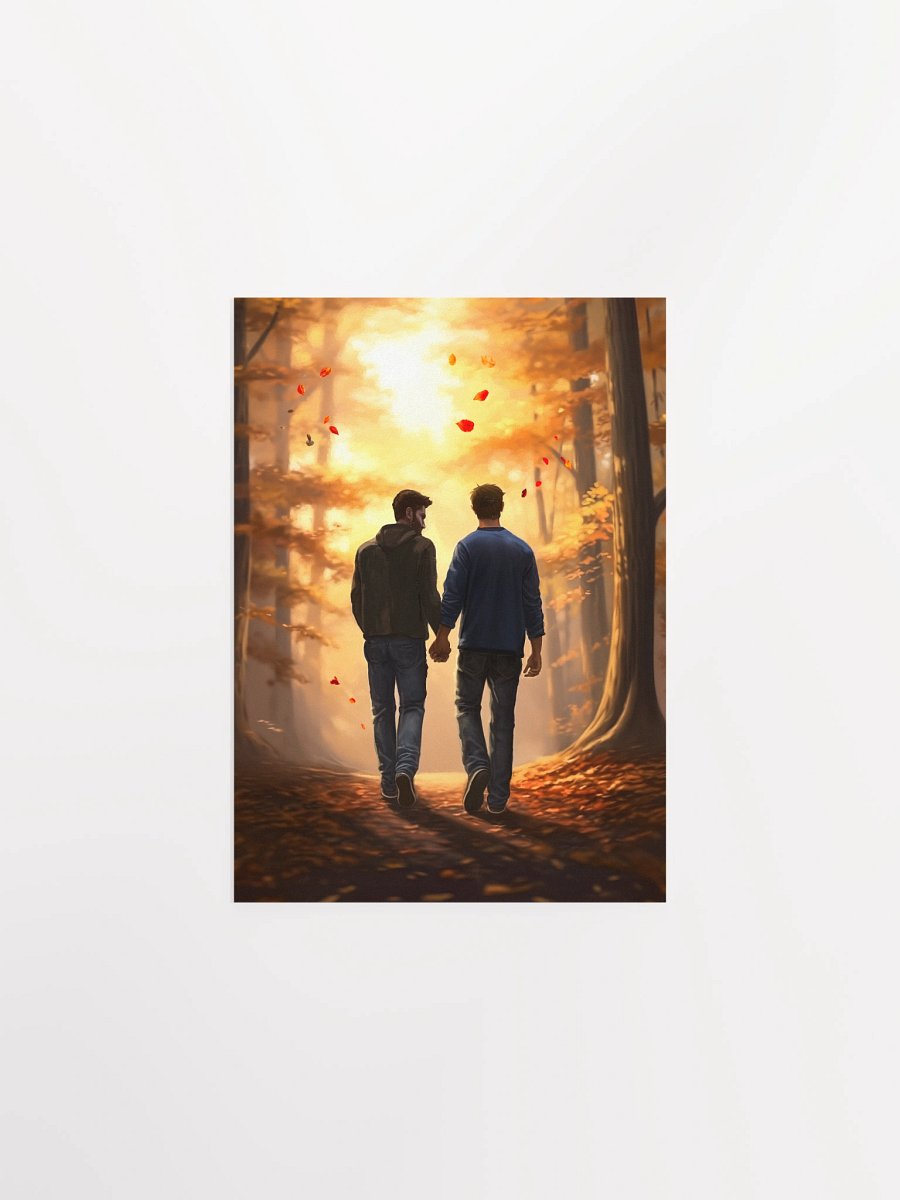 Fall Romance - Gay Couple Studio Art Print product image (5)