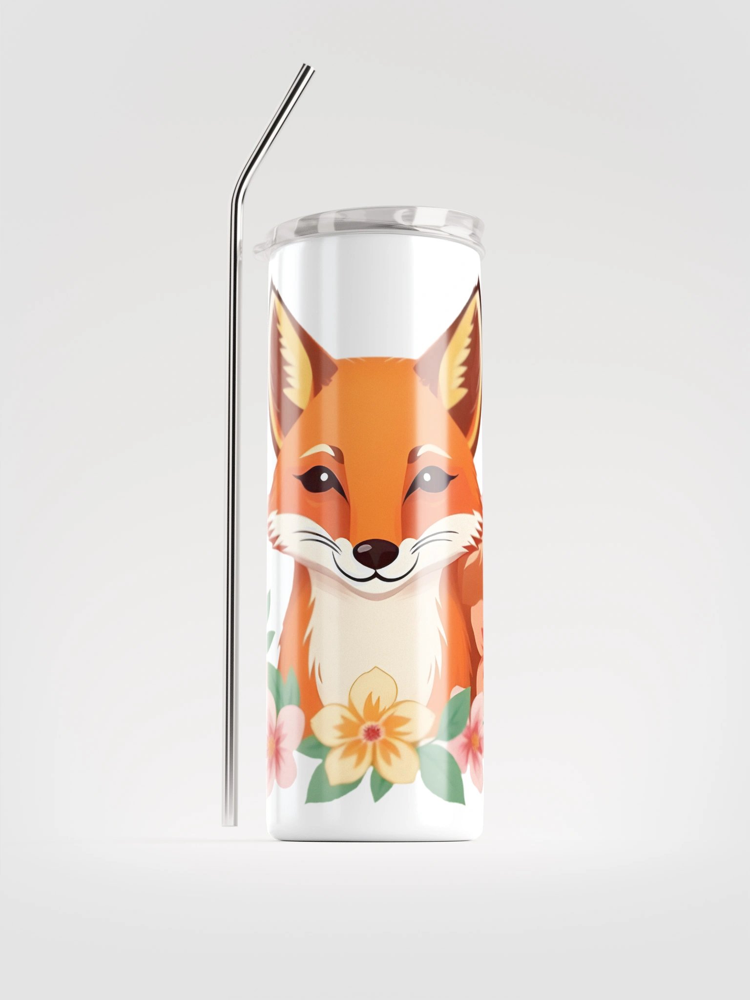Floral Fox Stainless Steel Tumbler product image (1)