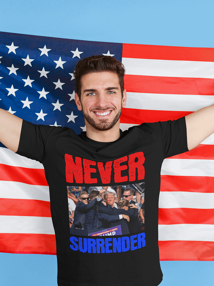 Never Surrender! Trump Survivor T-shirt product image (1)