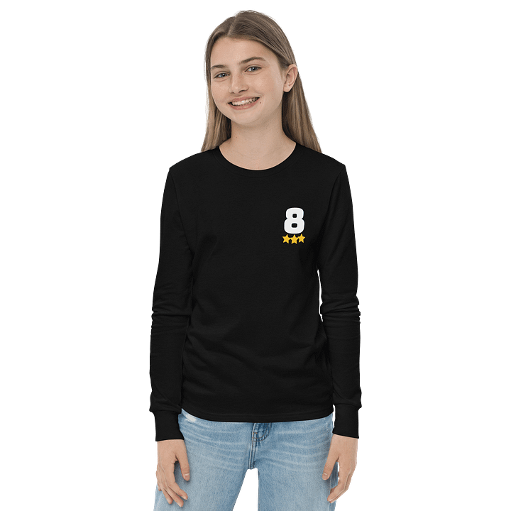 Cosmic Number 8 Youth Long Sleeve T-Shirt product image (2)