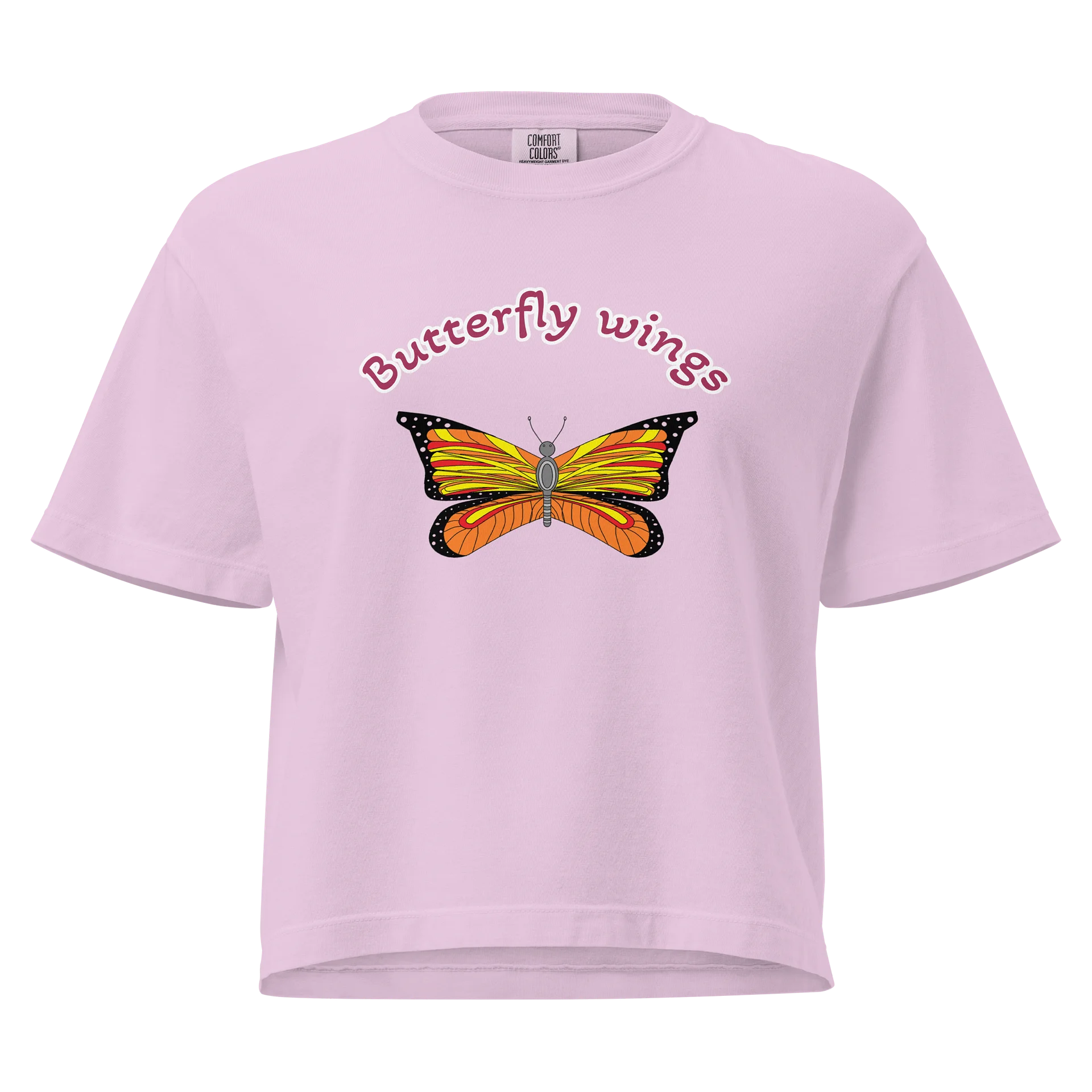 Vibrant Butterfly Wings Boxy Tee product image (1)