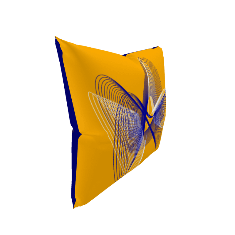 Lissajous Dance - Lissajous Figures Mathematical Art Pillow product image (3)