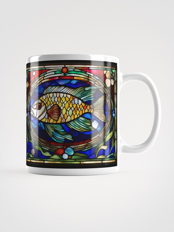 #004 - Long-Finned Bubble Ram Stained Glass Mug product image (1)