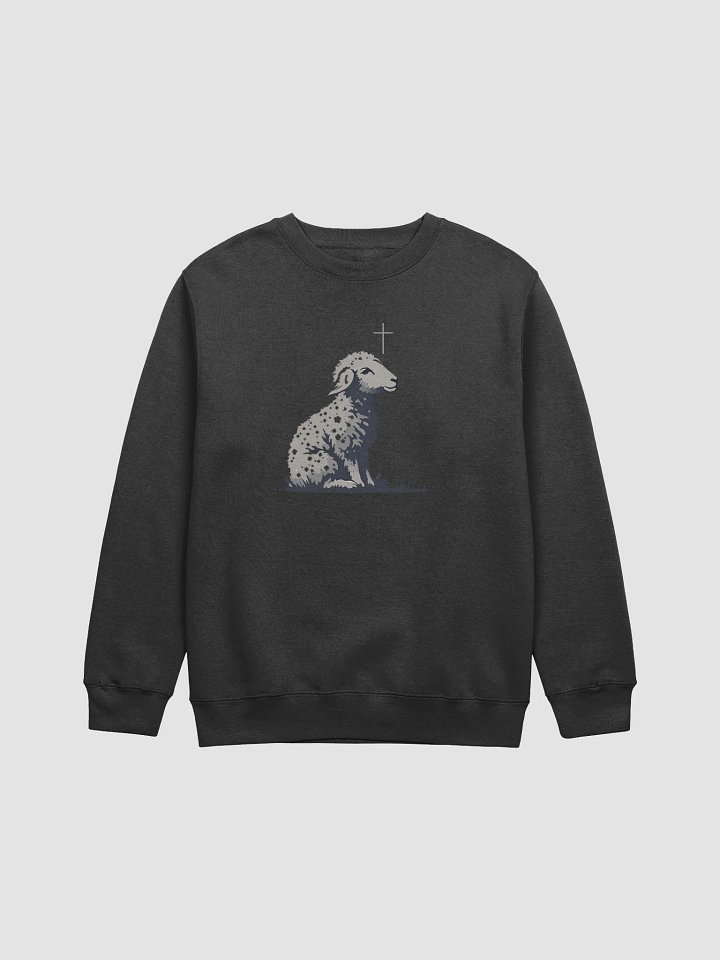 Gentle Shepherd Christian Premium Crewneck Sweatshirt | Isaiah 40:11 product image (2)