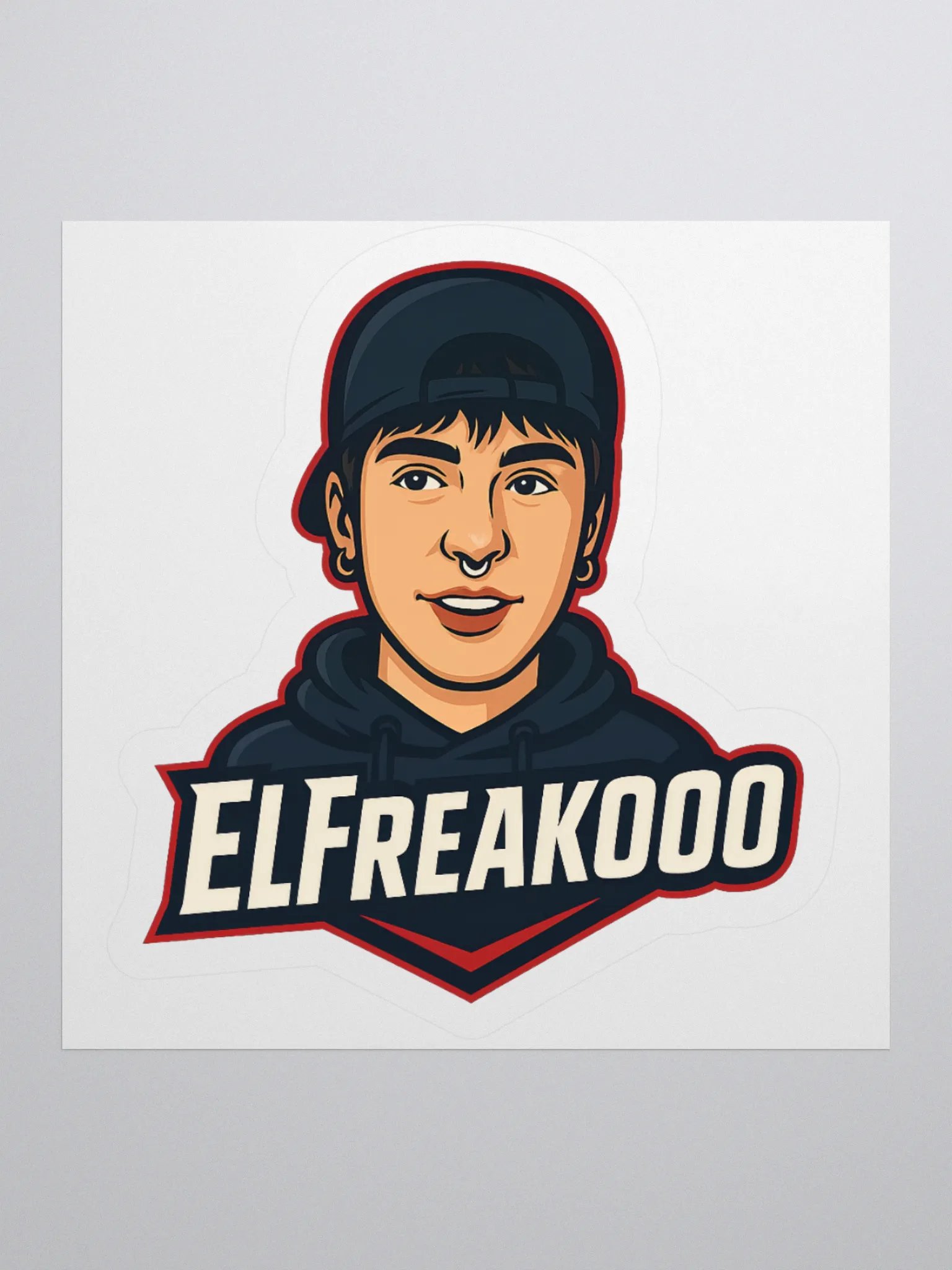 ElFreakooo Logo Sticker product image (1)