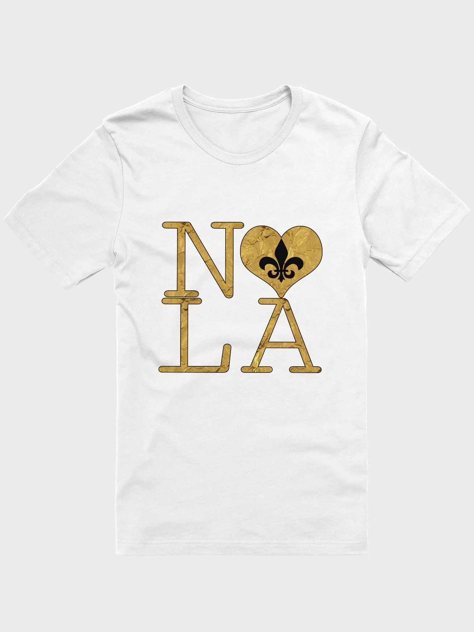 I LOVE NOLA **SUPERSOFT BIGSHOT TEE** (FULL GOLD WRAP) product image (1)