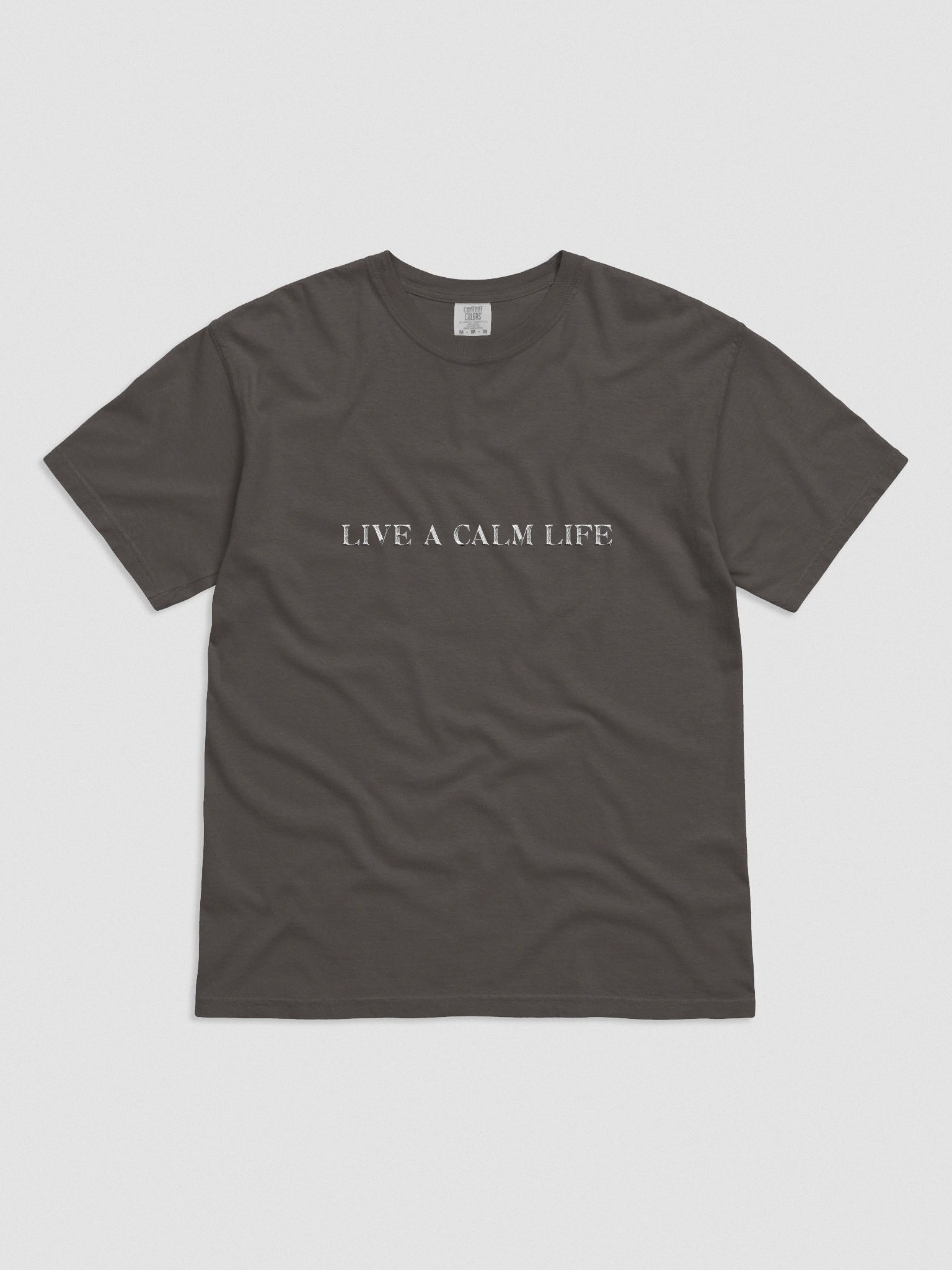 Embroidered Live A Calm Life Unisex Tee product image (1)
