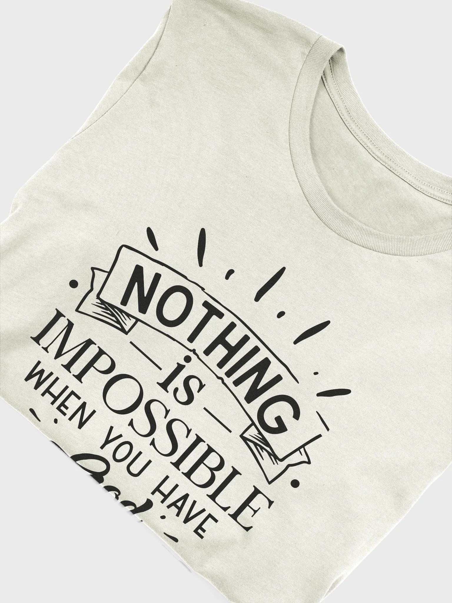 Nothing is impossible when you have God on your side | Christian| Faith | Inspirational product image (51)