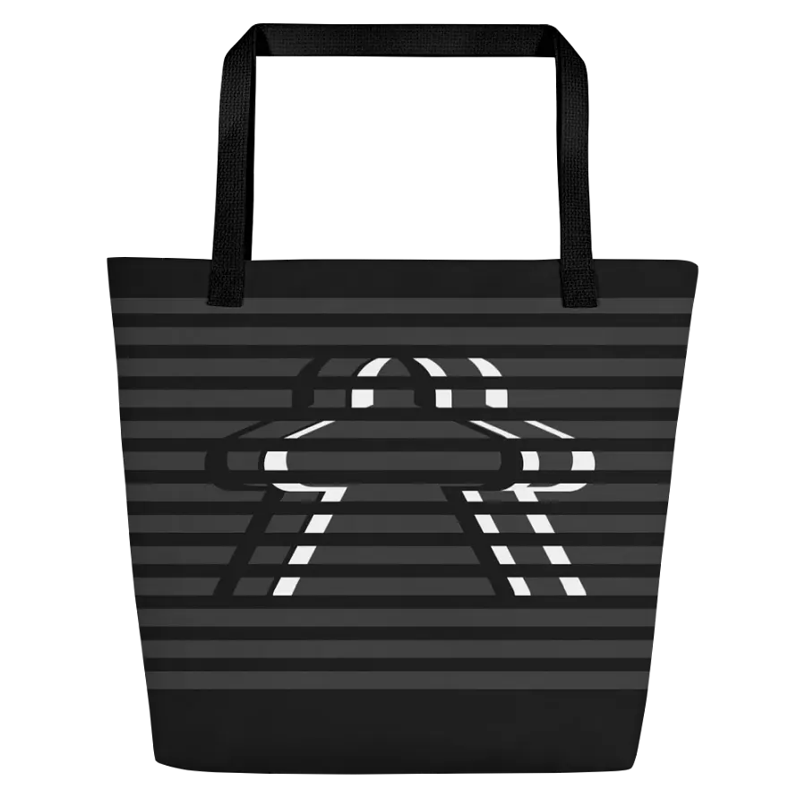 Abstract Meeple Prison Shoulder Tote Bag for Board Gamers product image (3)