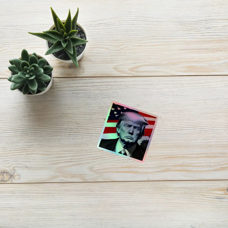 Patriotic Visionary Holographic Sticker product image (10)