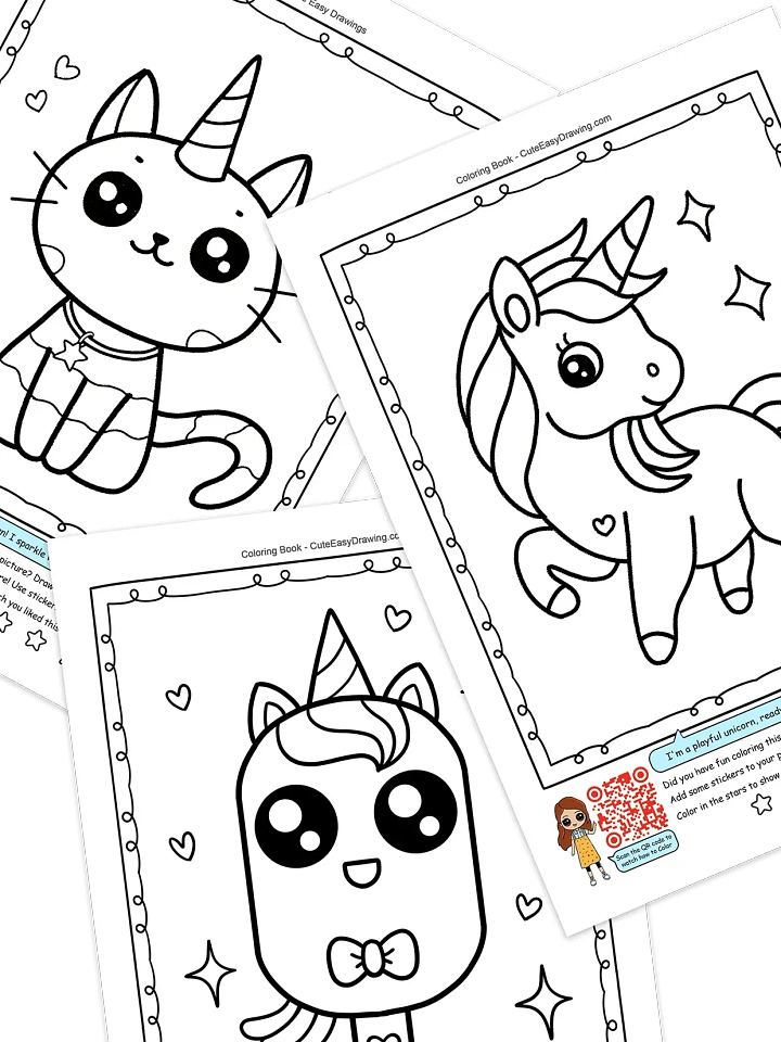 My Cute Easy Drawings - Unicorns World Coloring Fun product image (2)