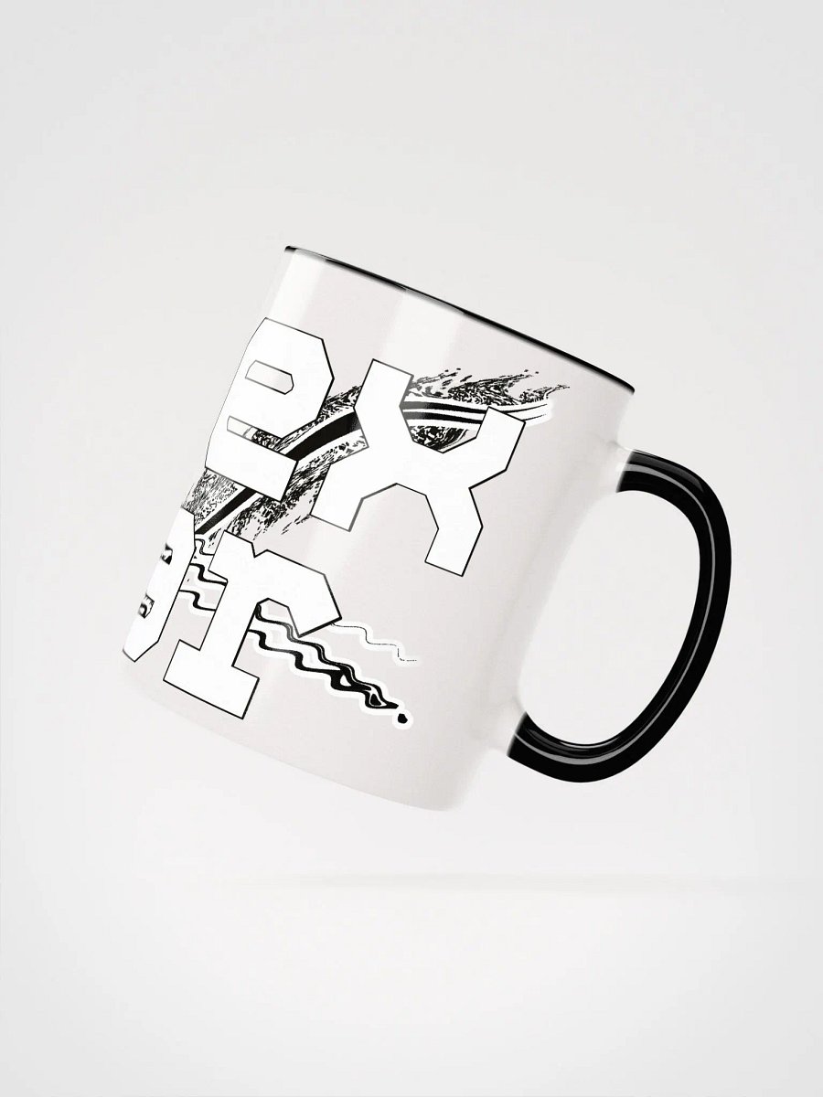 White HApex Gear Black Logo Ceramic Mug with Color Inside product image (2)