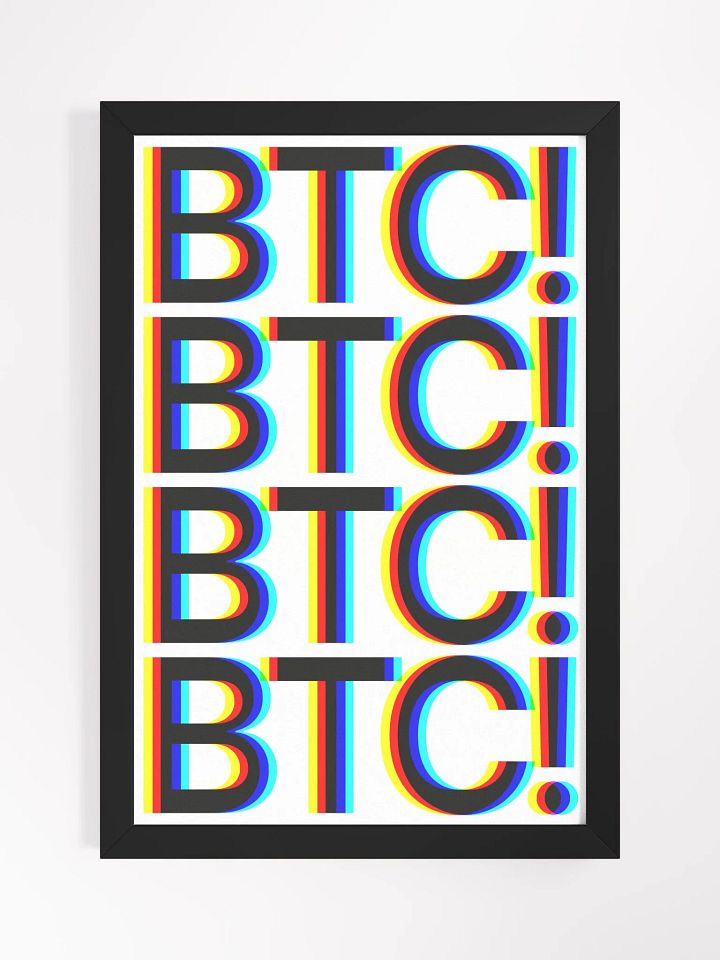 BTC! POP POSTER [framed] product image (1)