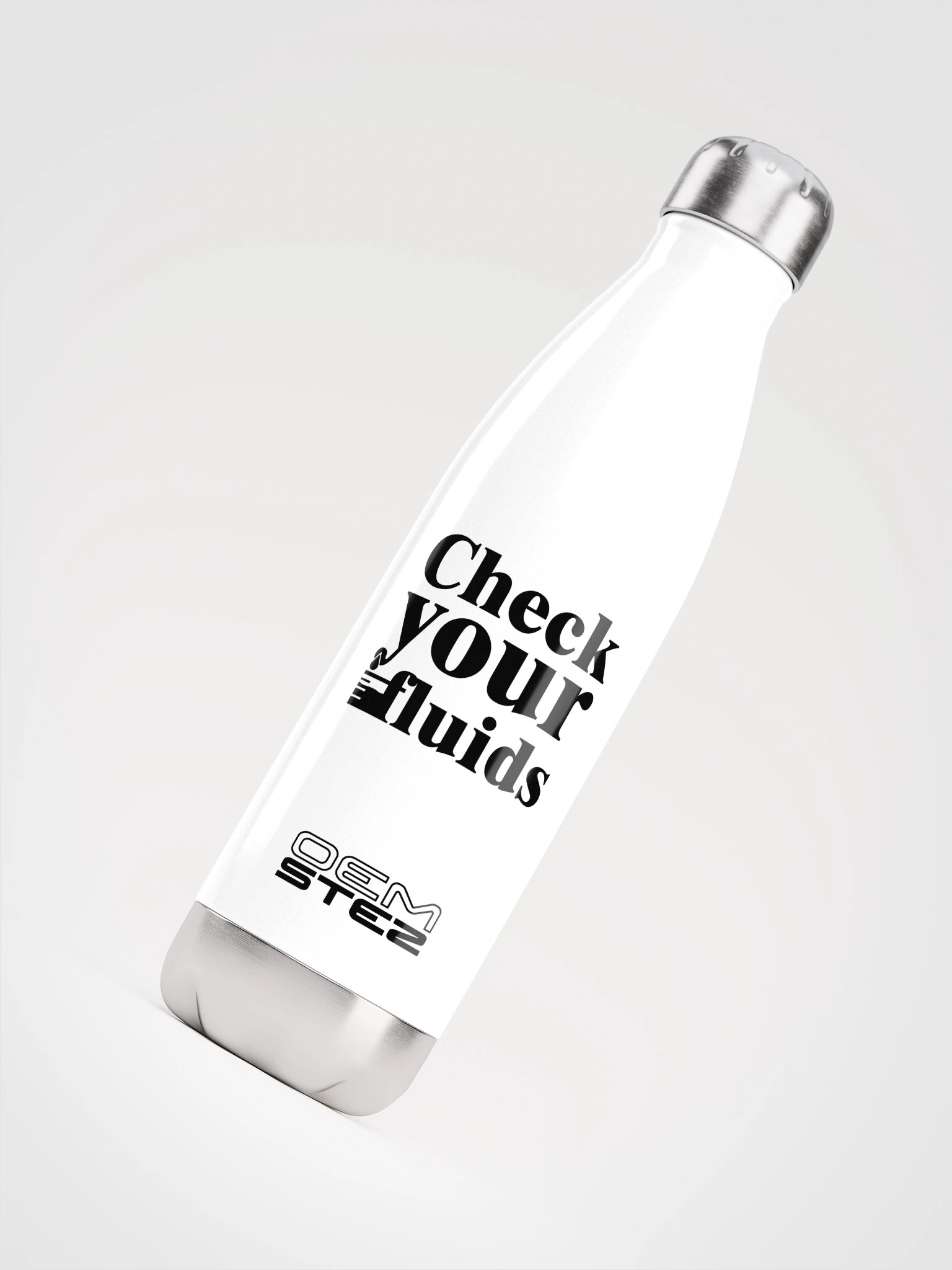 Check your fluids Metal Bottle product image (2)