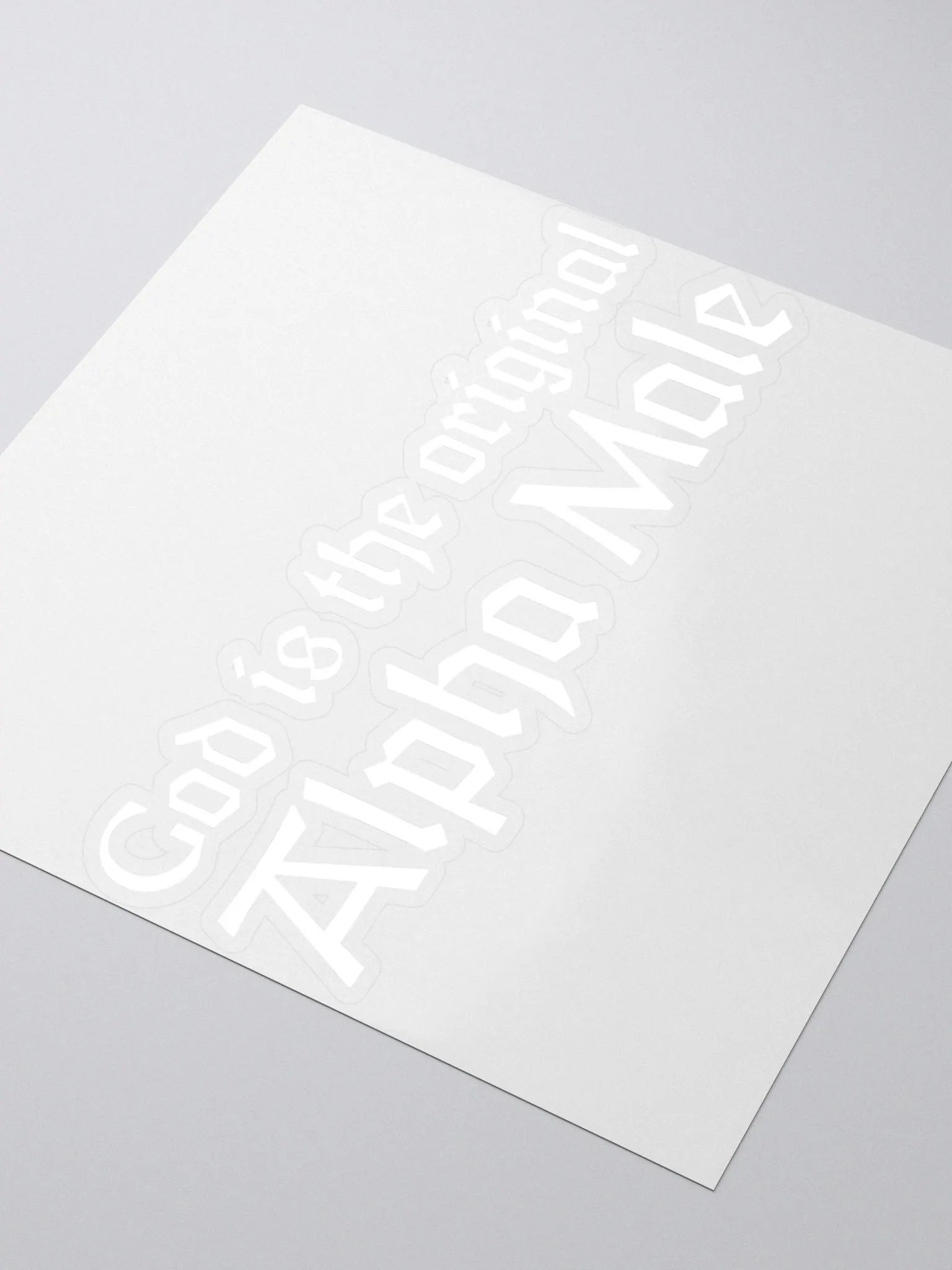 Alpha Male Sticker (White) product image (8)