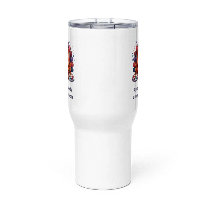 A Painting Made By A Turkey With A Smile Travel Mug product image (3)