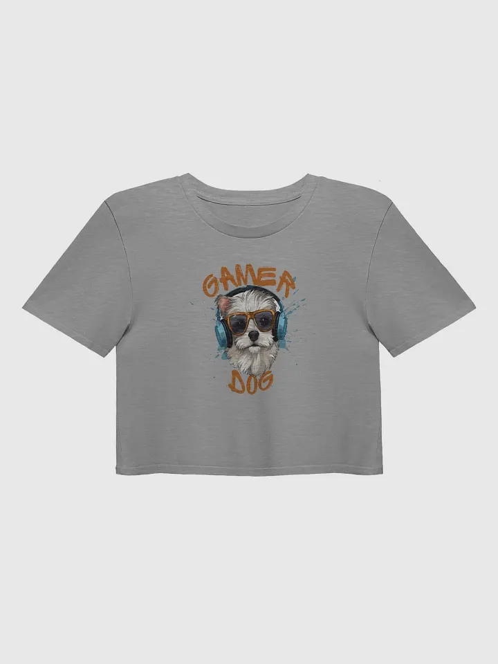 Gamer Dog Vibes Crop Top product image (6)