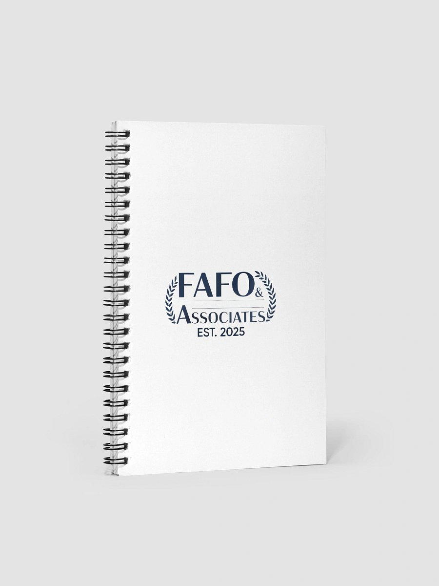 FAFO Dotted Spiral Notebook product image (1)