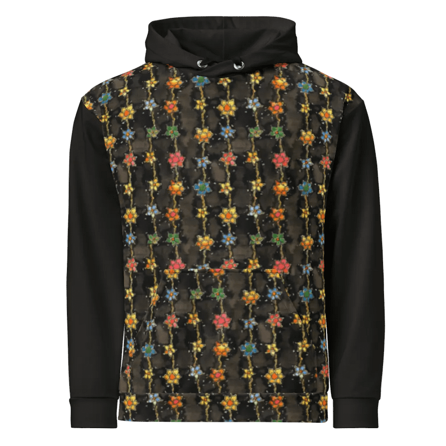 Flora Cascade Color Blocked Relaxed Fit Hoodie product image (11)