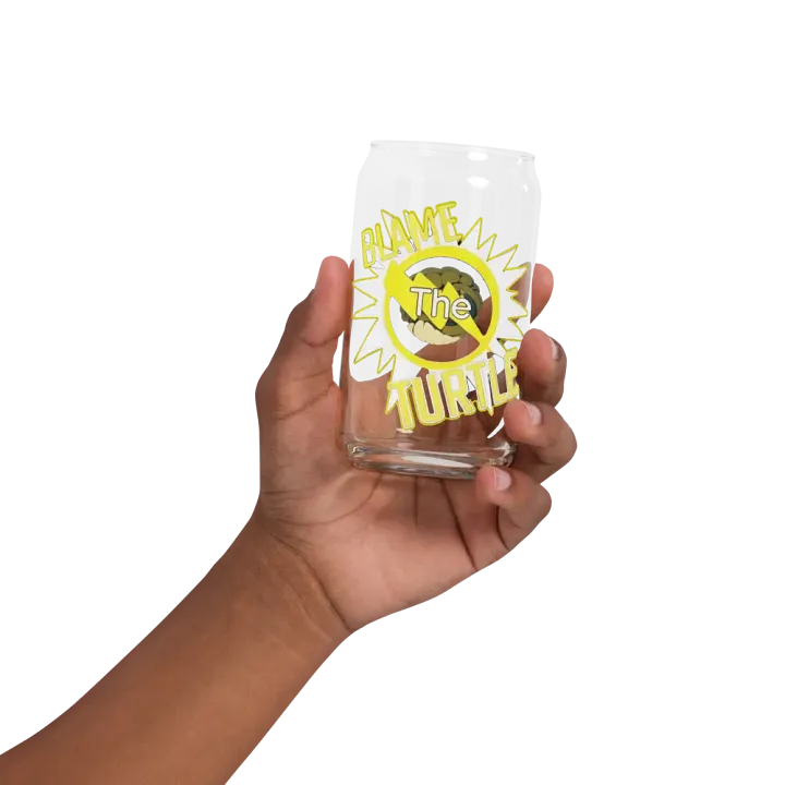Blame The Turtle! Glass Can Cup product image (32)