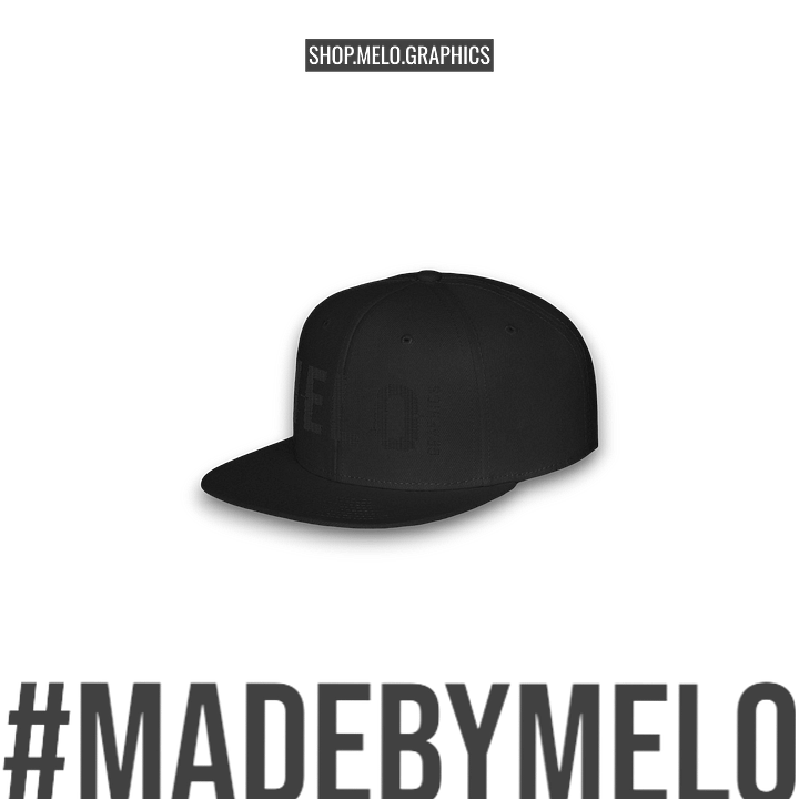 MELOgraphics Classic: Blackout - Snapback Hat | #MadeByMELO product image (5)