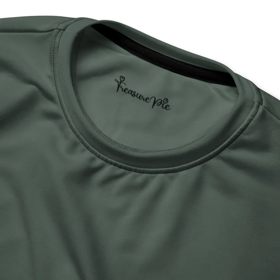 Plain Dark Sage Green Soft Summer Unisex Recycled Polyester Heavyweight Premium Sweatshirt by Treasure Pie product image (4)