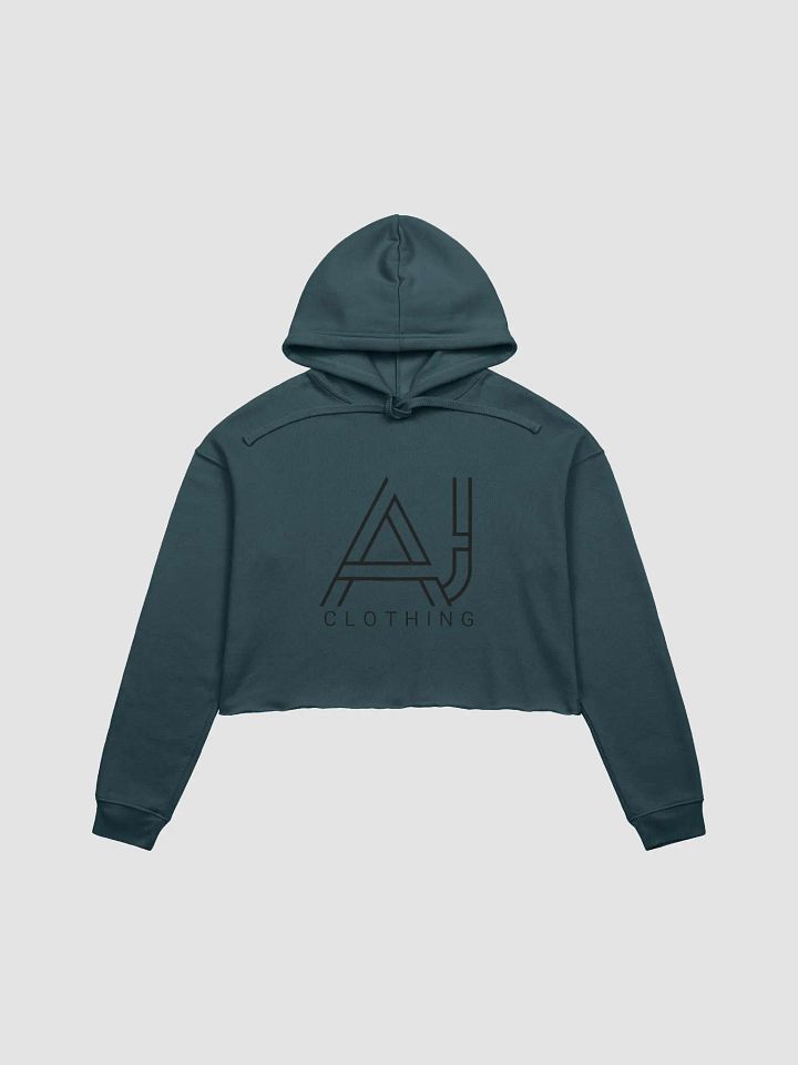 Crop top fleece hoodies Women Large logo product image (6)