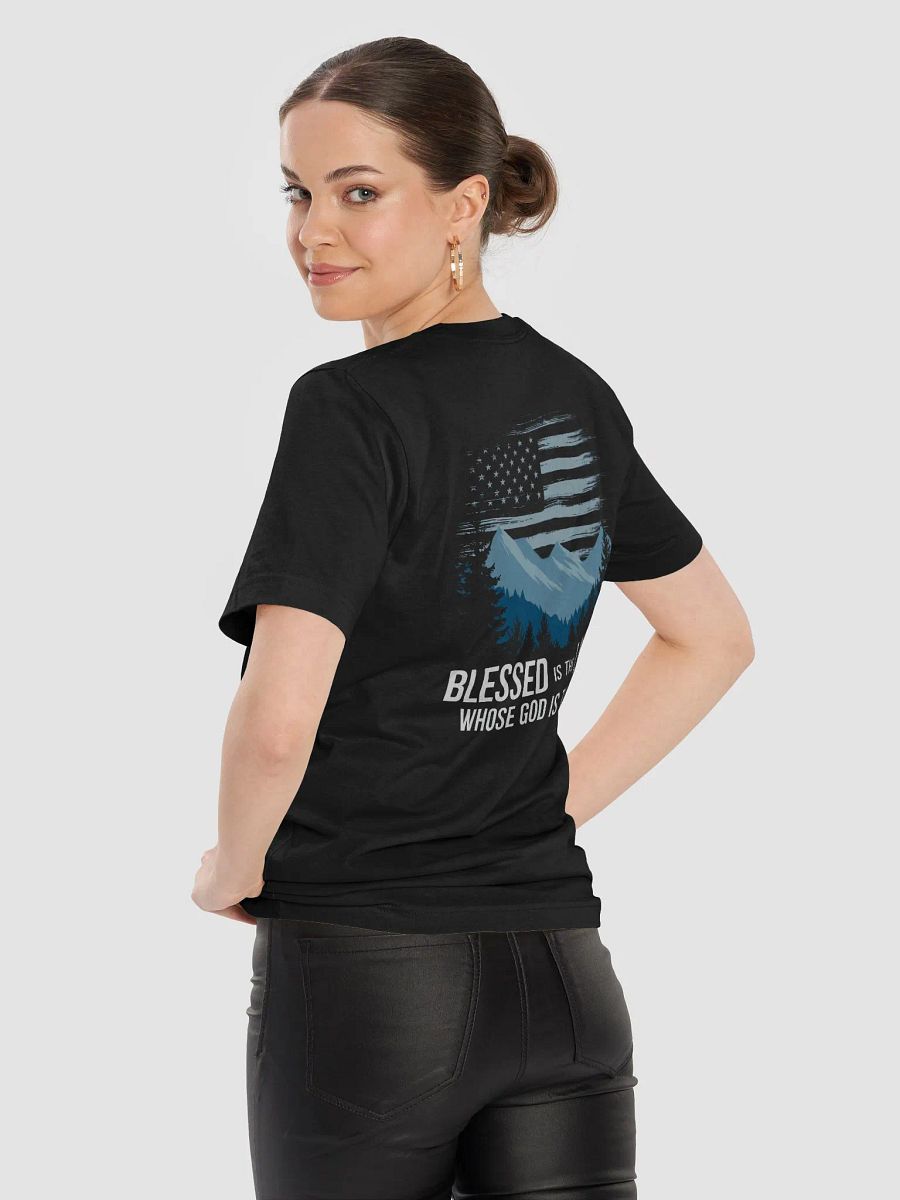 Blessed is the Land Whose God is the Lord Patriotic T-Shirt product image (5)