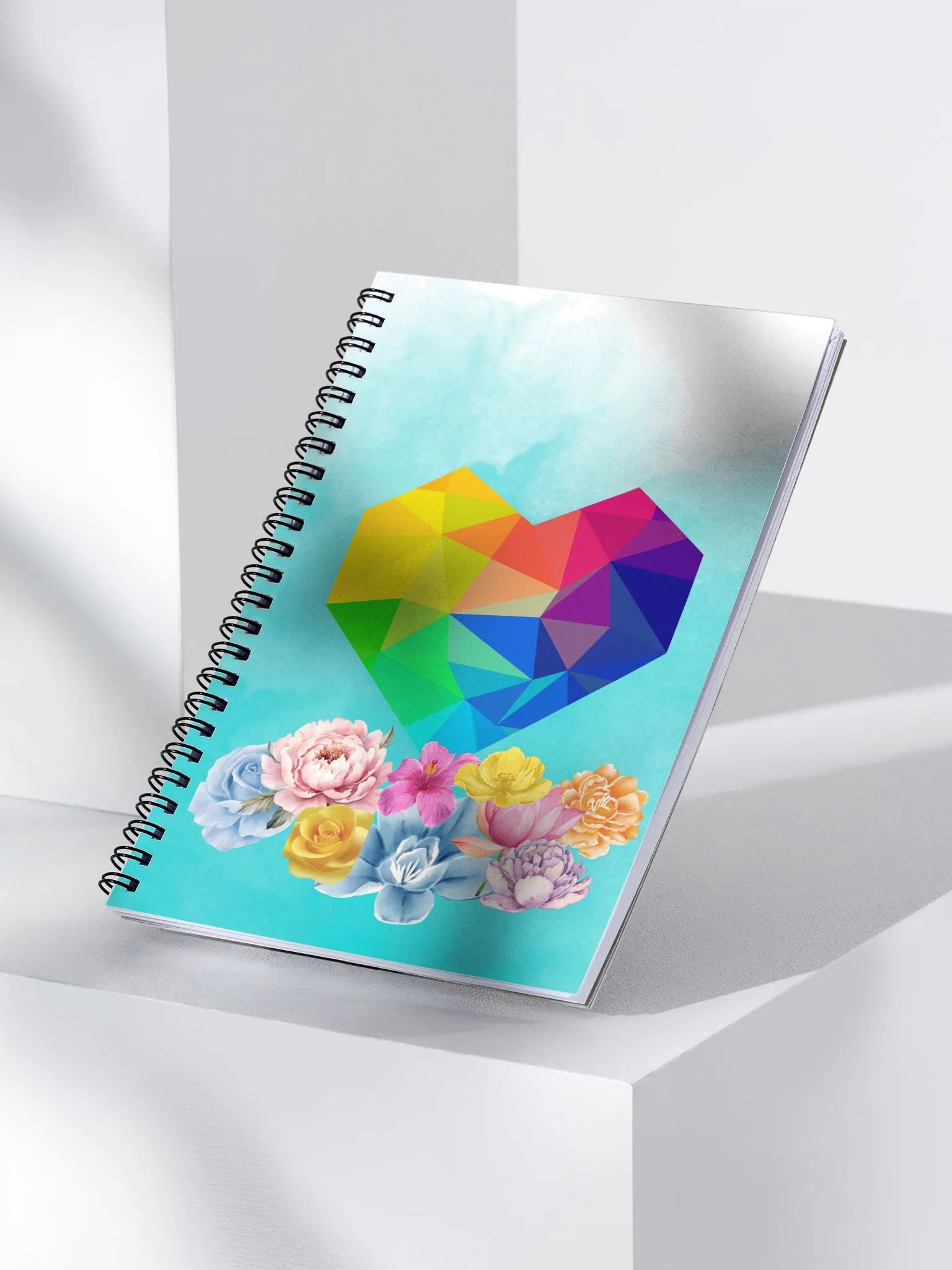 Prism Heart Floral Notebook product image (3)
