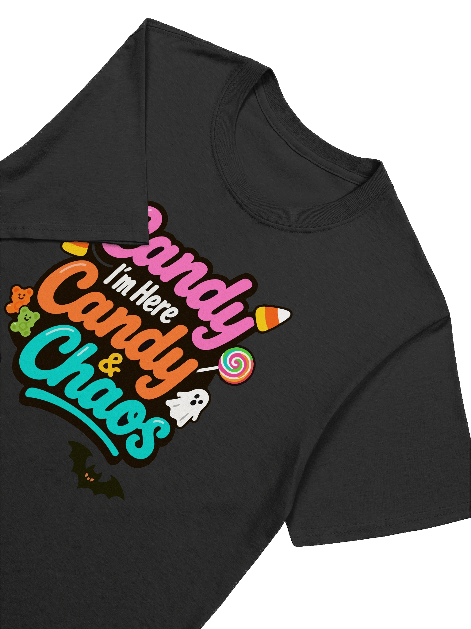 I’m Here for the Candy & Chaos" Halloween T-Shirt – Fun & Spooky 2025 product image (14)