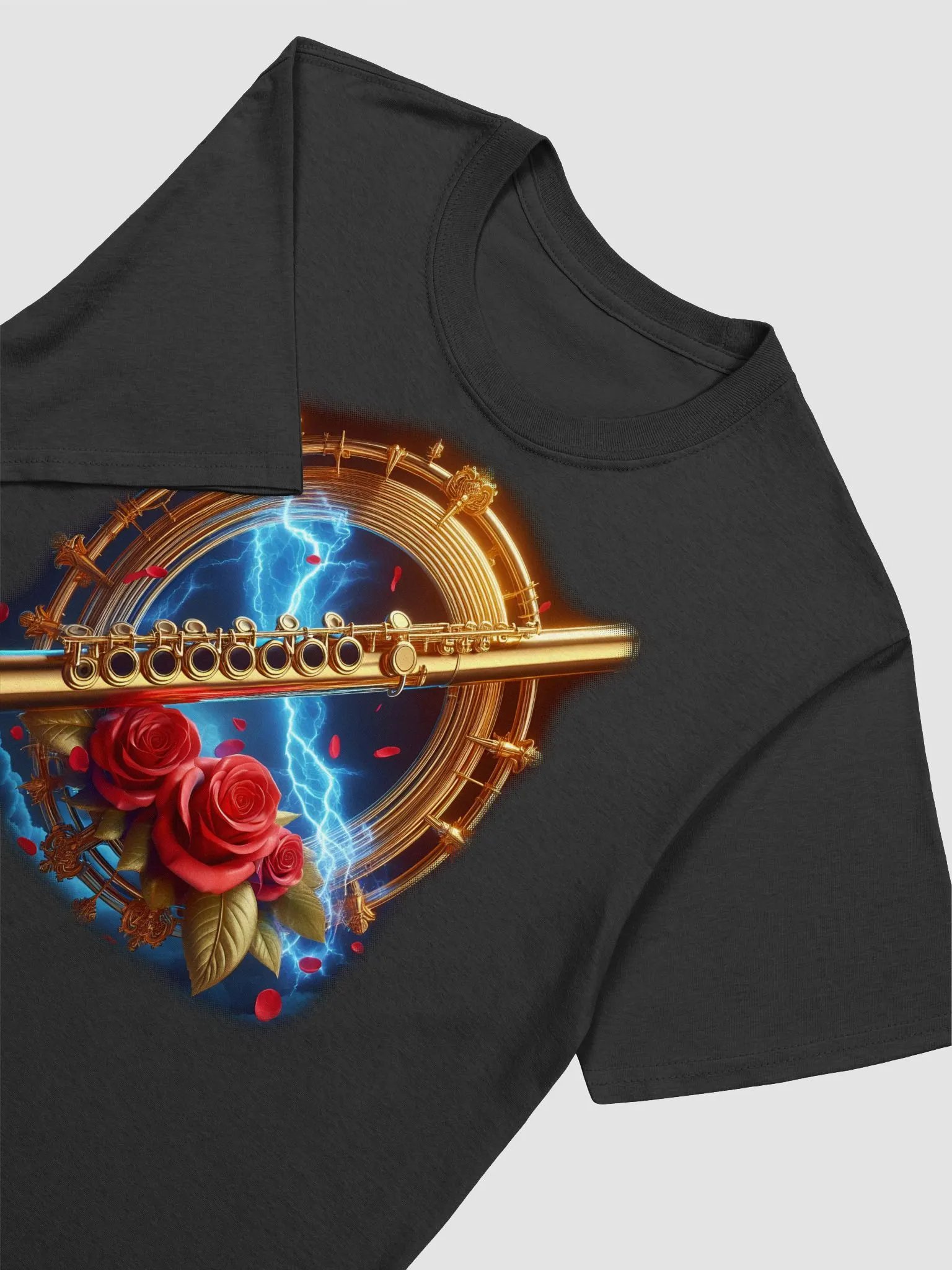 Golden Melody Lightning - Unisex Flute T-Shirt #10 product image (3)