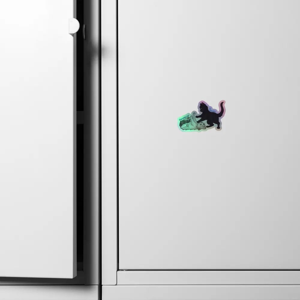 Squirrel and Marshmallow - Holographic Sticker product image (6)