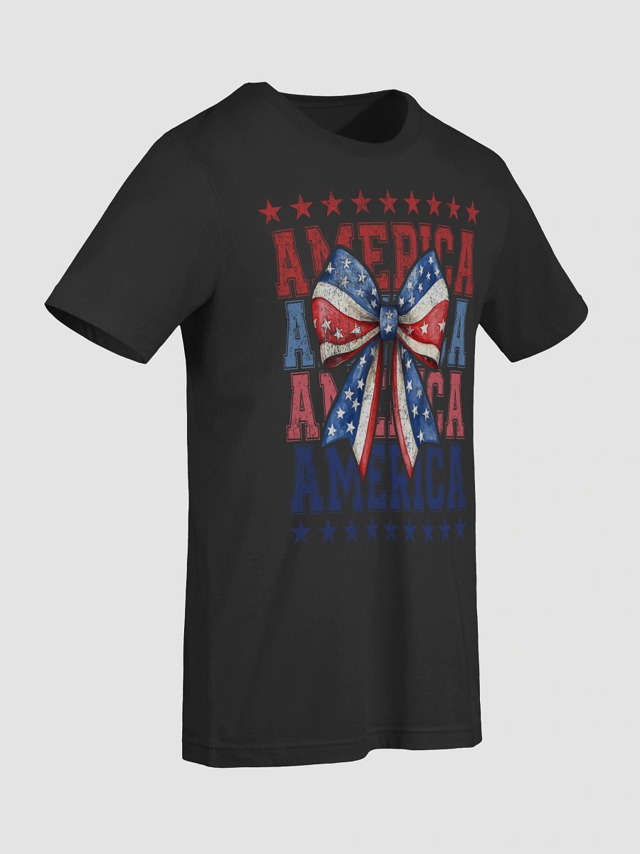 Patriotic Bow American Flag T-Shirt product image (69)
