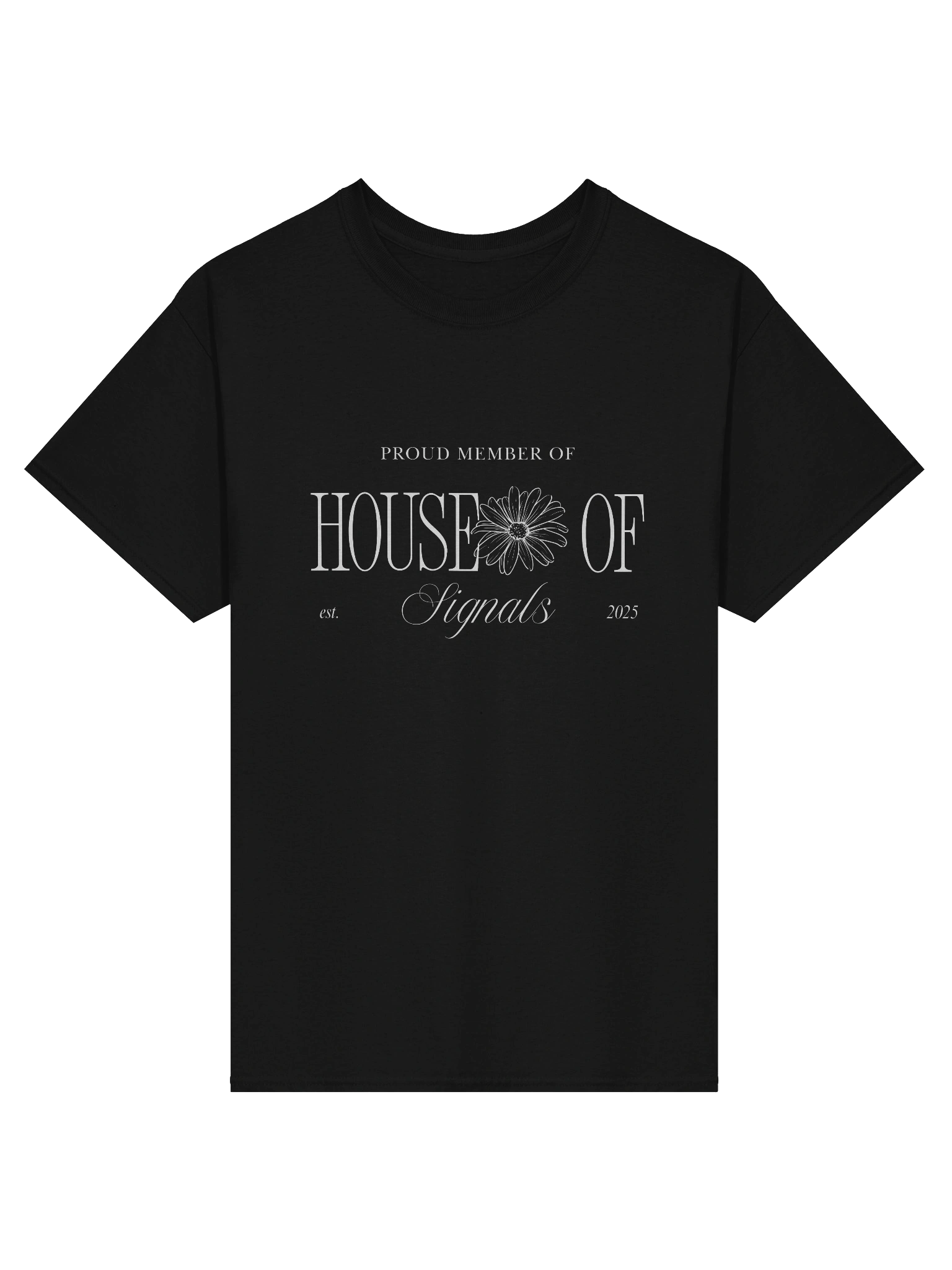 House of Signals Tee – Black / Capsule 01 product image (1)