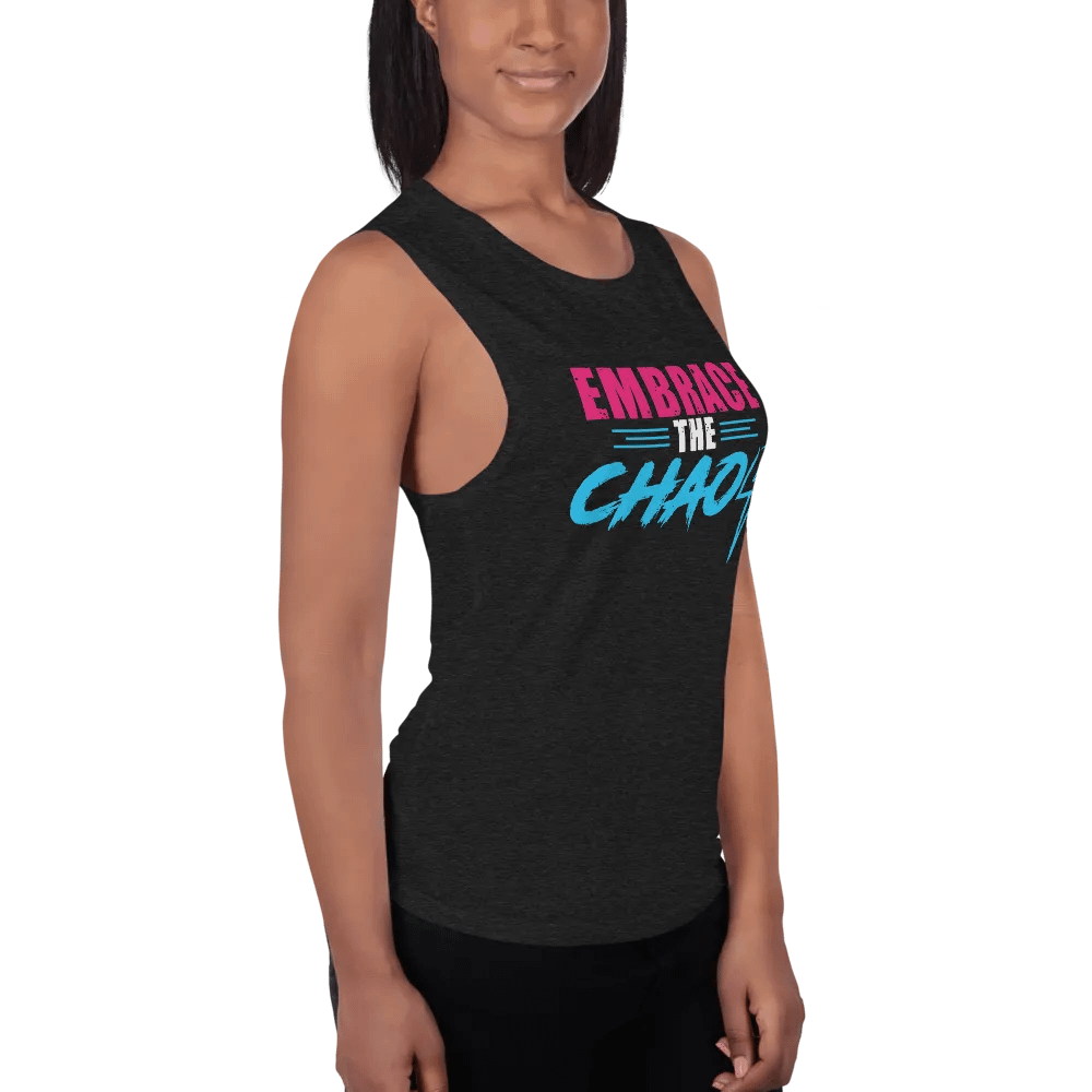 Women's Embrace the Chaos v2 Tank (Pink/Blue) product image (3)