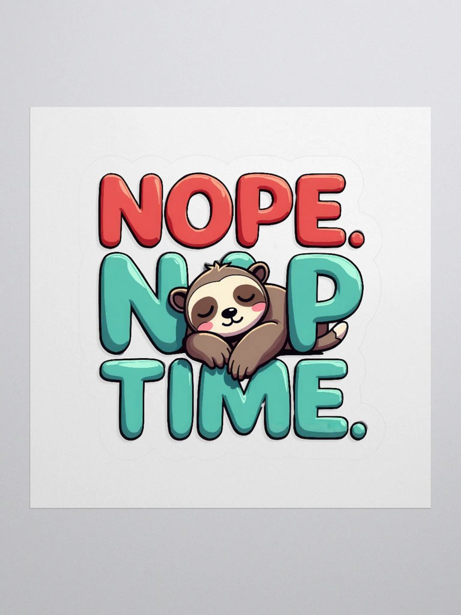 Sloth Nap Time Kiss Cut Stickers product image (1)