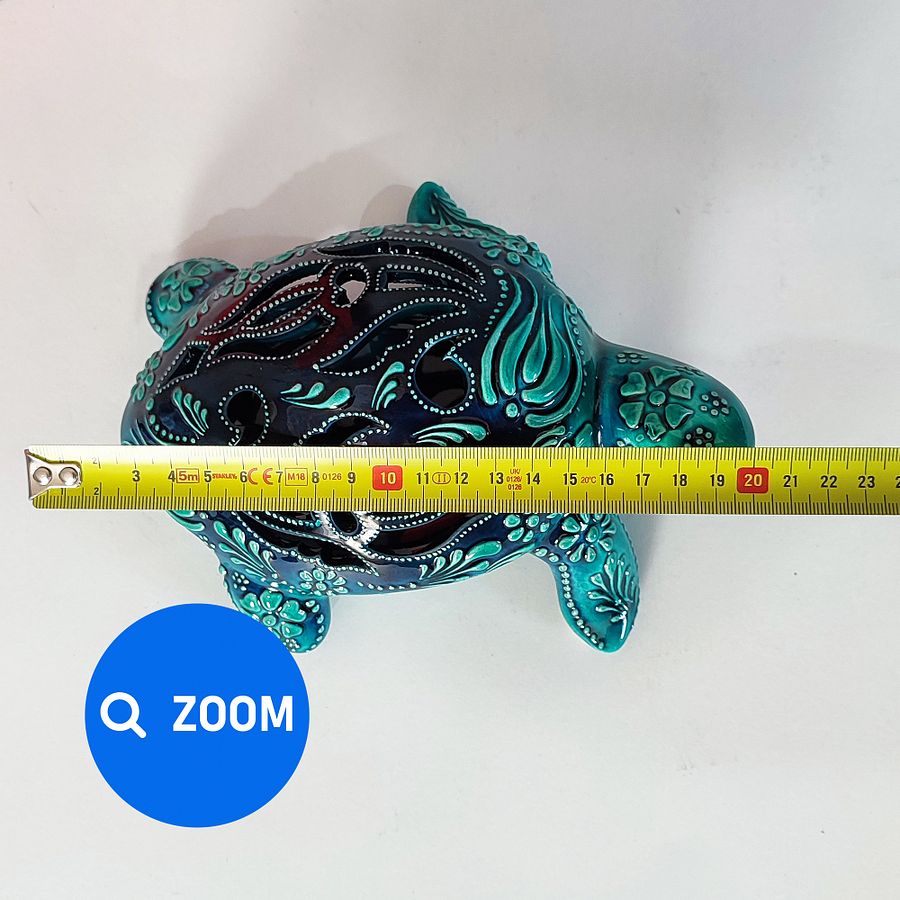 Ceramic turtle, candle holder — handmade pottery, handmade ceramic product image (7)