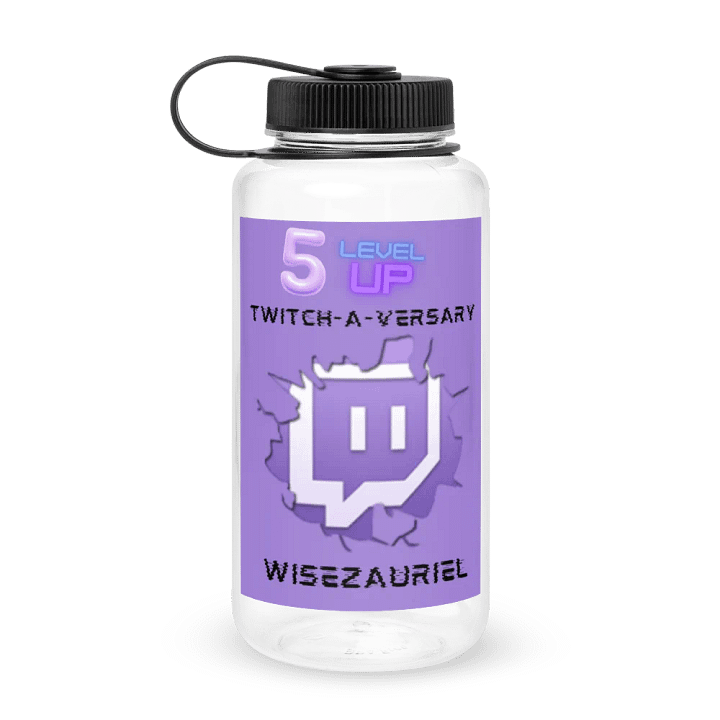 5 year twitch-a-versary Water Bottle product image (1)