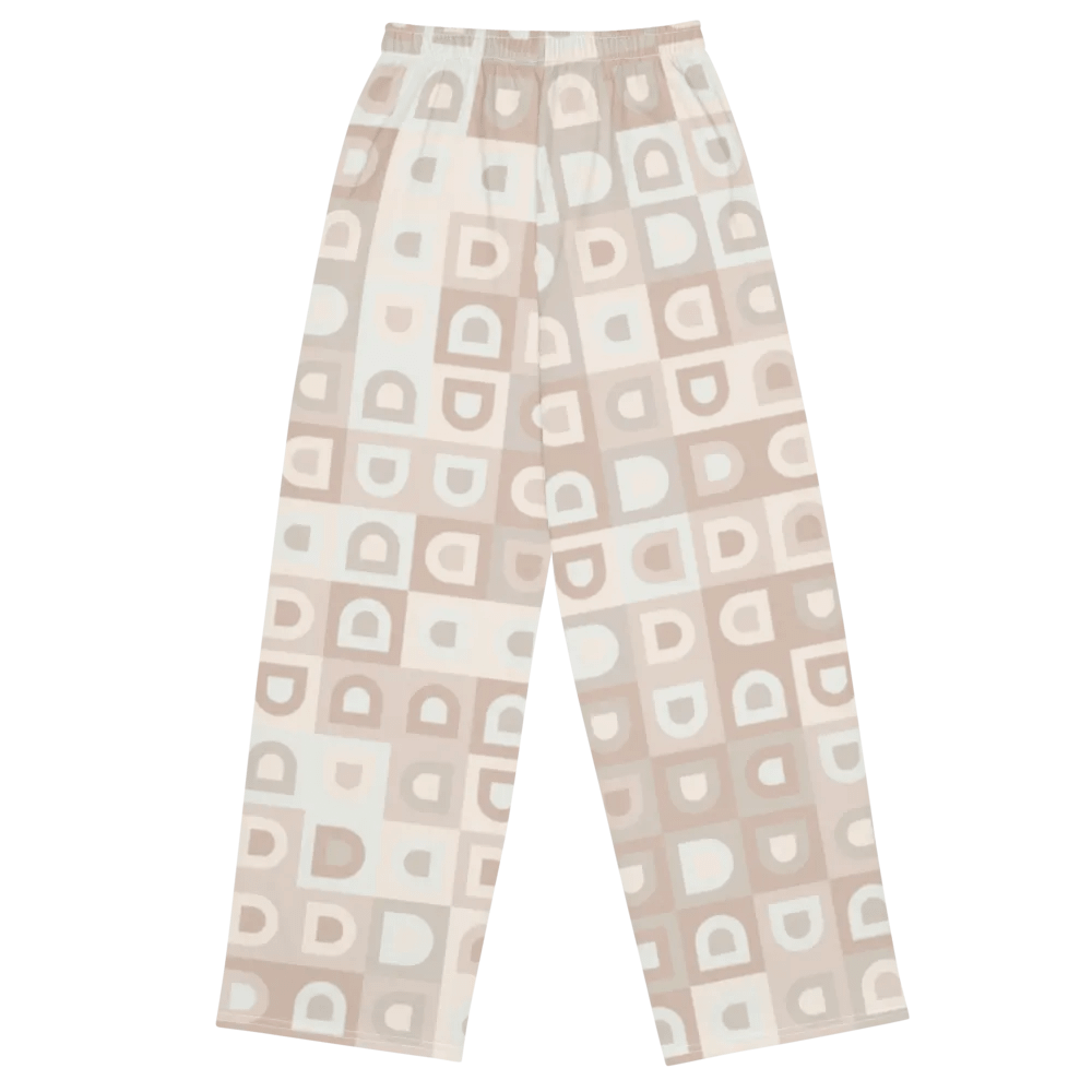 BUIII Retro Geometric: Whispering Sands Wide-Leg Pants product image (11)