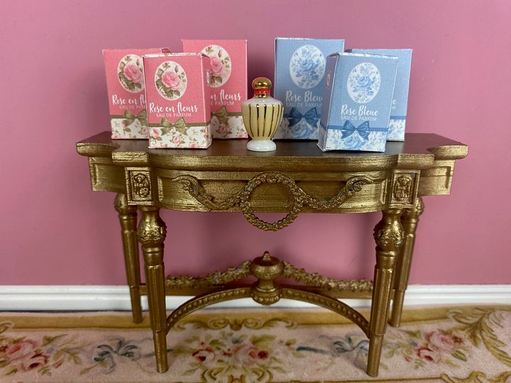 1:6 scale printable PDF perfume boxes for 12
