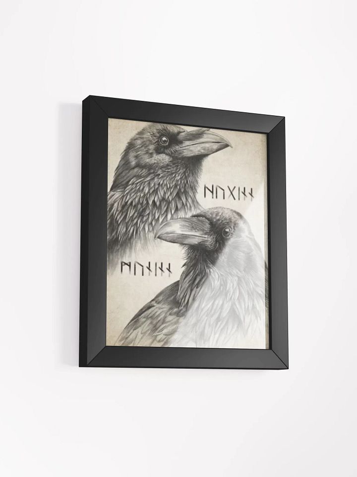 “Eyes of the Allfather: Huginn & Muninn Raven Runes Print” product image (17)