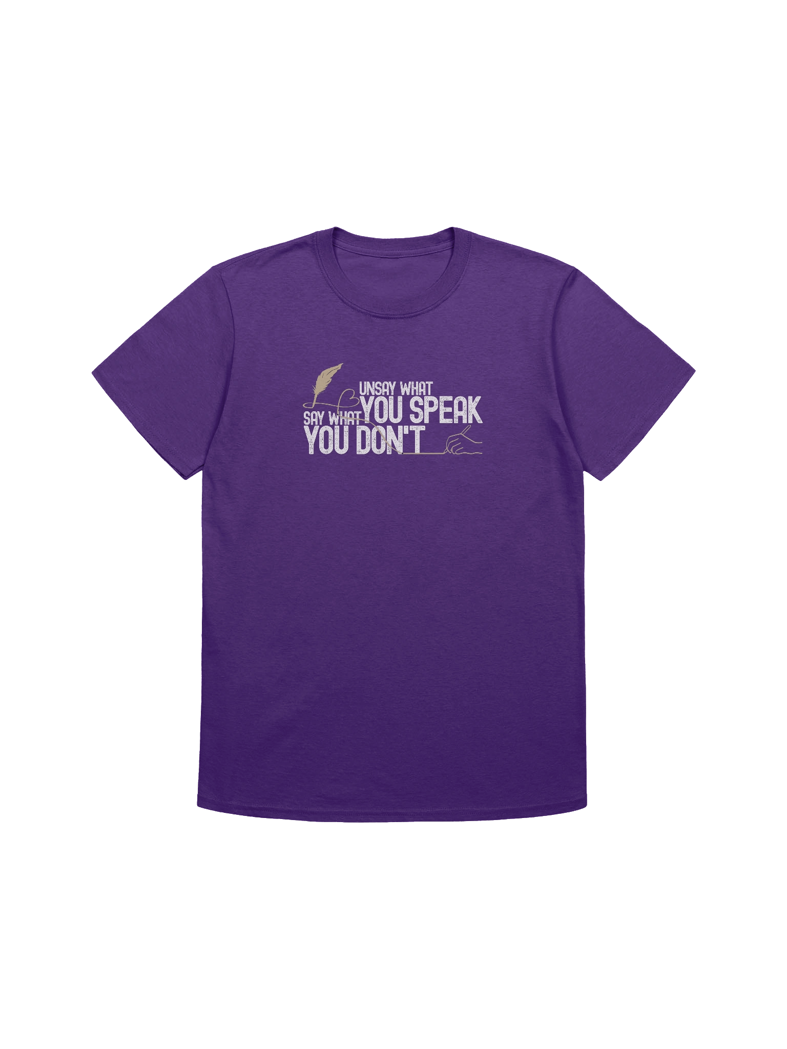 The Power Of Wisdom T-Shirt | Unsay What You Speak, Say What You Don't Design | Gildan Softstyle Tee product image (1)