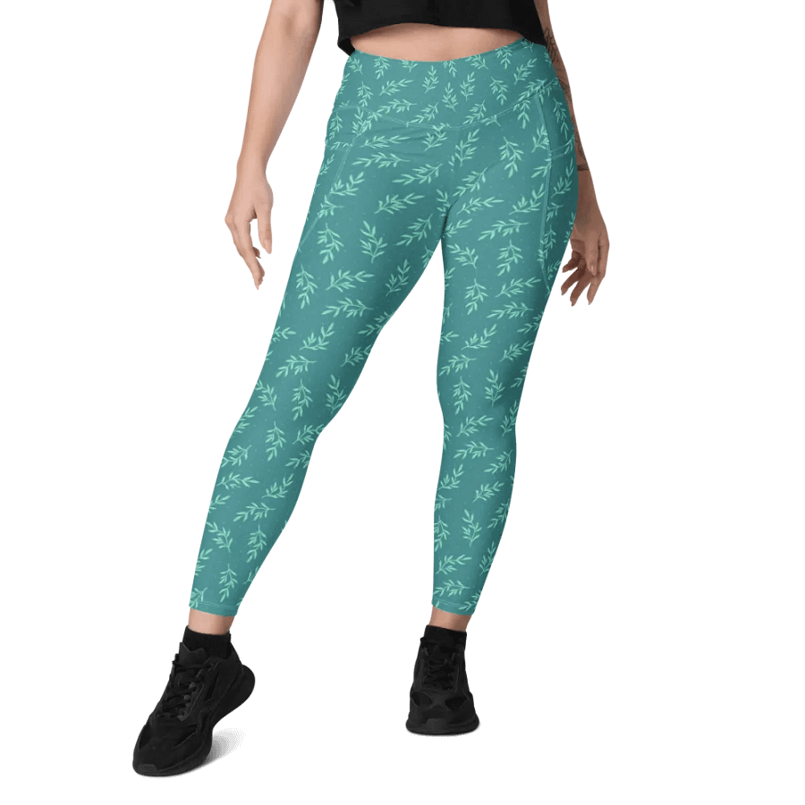 Turq All-Over Print Leggings with Pockets product image (8)